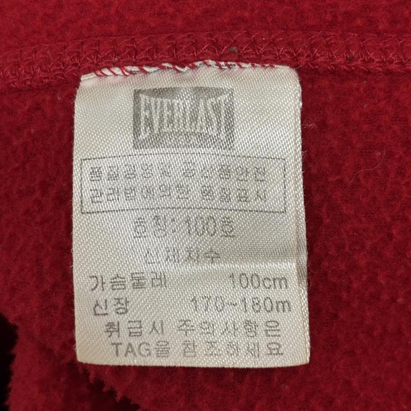 エバーラスト EVERLAST ジャケット、上着 ジャンパー、ブルゾン 韓国規格 ナイロン フリース コンビ ロゴ 刺繍 スタンドカラー ジャケット 赤 黒 レッド ブラック L 黒 / ブラック / black X 赤 / レッド / red メンズ USED 古着 中古 50144687