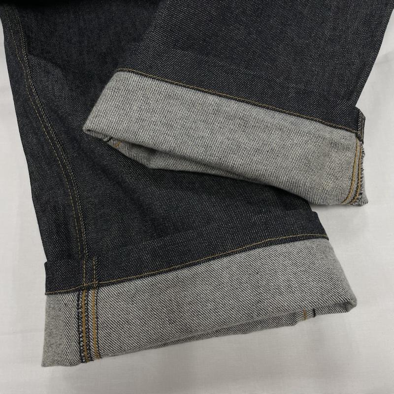 シュタイン stein パンツ デニム、ジーンズ CASHMERE DENIM EASY WAIST TROUSERS カシミヤ ワイド テーパード ST.359-1 S 無地 インディゴ / インディゴ / Indigo メンズ USED 古着 中古 50144946