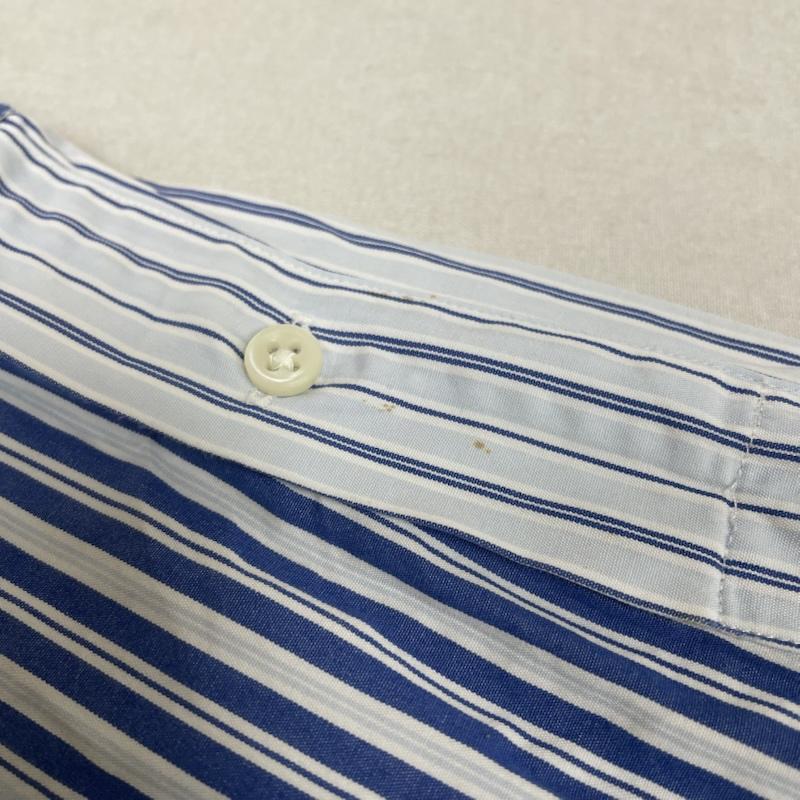 ラルフローレン RALPHLAUREN シャツ、ブラウス 長袖 90s CLASSIC FIT 長袖 ボタンダウン シャツ ブラウス クレイジーパターン ストライプ L ストライプ X 花柄 青 / ブルー / blue メンズ USED 古着 中古 50145260
