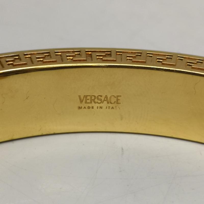 ヴェルサーチ VERSACE アクセサリー ブレスレット、バングル クリスタルローズウォンドゥカフ ブレスレット バングル XL - 金 / ゴールド / gold color メンズ USED 古着 中古 50145715