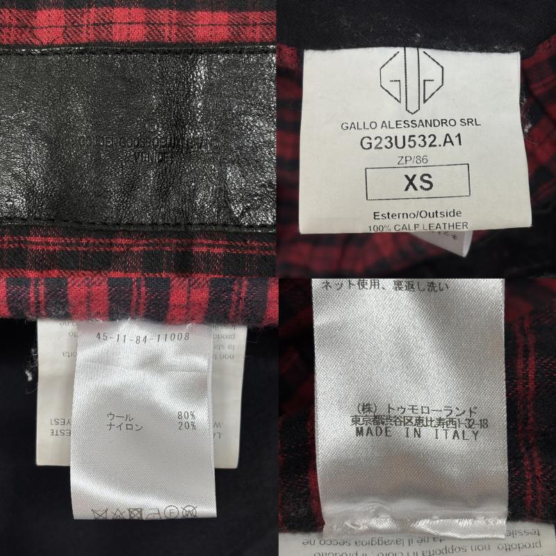 ゴールデングースデラックスブランド GOLDEN GOOSE DELUXE BRAND ジャケット、上着 ライダース G23U532 シングル ライダース カーフ レザー ジャケット エルボーパッチ スター スタッズ XS チェック 黒 / ブラック / black メンズ USED 古着 中古 50145948