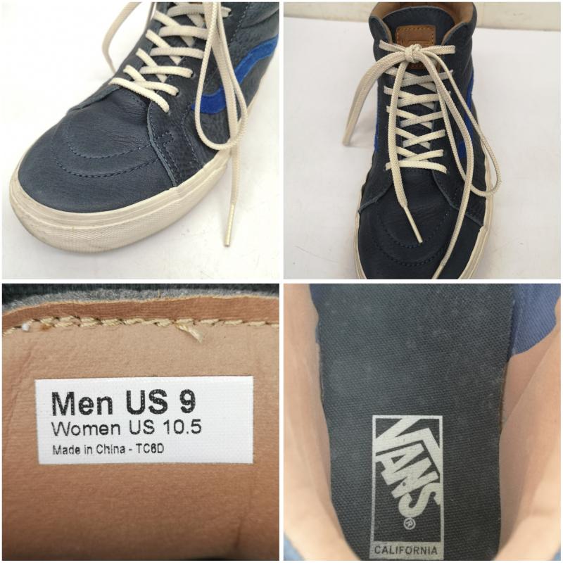 バンズ VANS スニーカー スニーカー レザー ハイカット スニーカー 27.0cm 青 / ブルー / blue メンズ USED 古着 中古 50146748