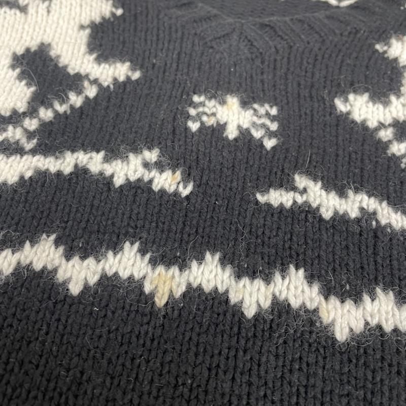 ポロバイラルフローレン Polo by RALPH LAUREN ニット、セーター 長袖 ニット セーター Vネック ウール ノルディック スキー カシミヤ アンゴラ混 L ノルディック柄 X 白 / ホワイト / white X 黒 / ブラック / black メンズ USED 古着 中古 50147271