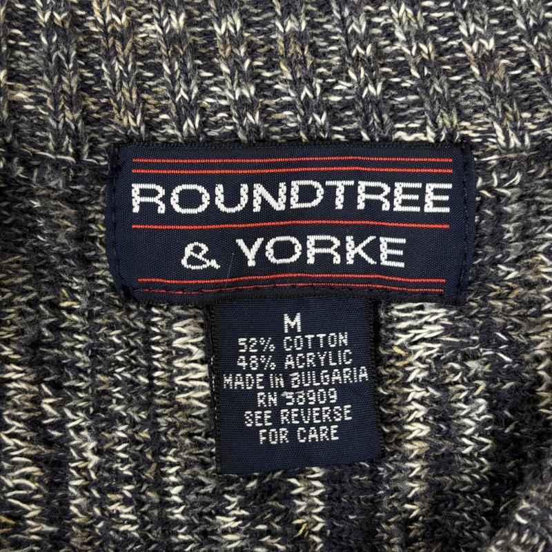 古着 USED ニット、セーター 長袖 ROUNDTREE&YORKE オーバーサイズ コットン アクリル ケーブル ニット セーター M メンズ USED 古着 中古 50147359