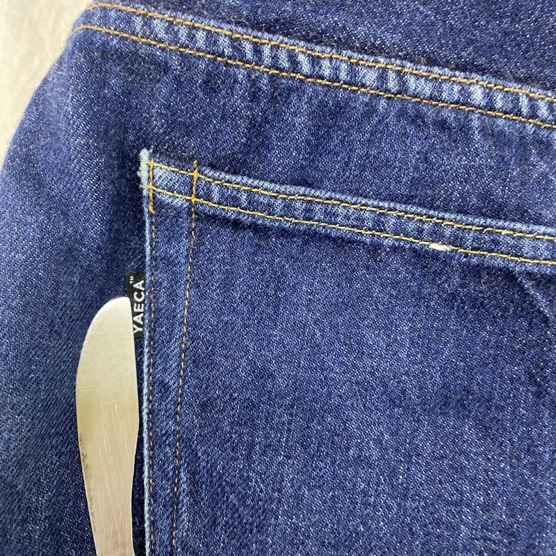ヤエカ YAECA パンツ デニム、ジーンズ 1-13ww No.1 Piped Stem ストレートデニムパンツ indigo 34 34 無地 インディゴ / インディゴ / Indigo メンズ USED 古着 中古 50147434