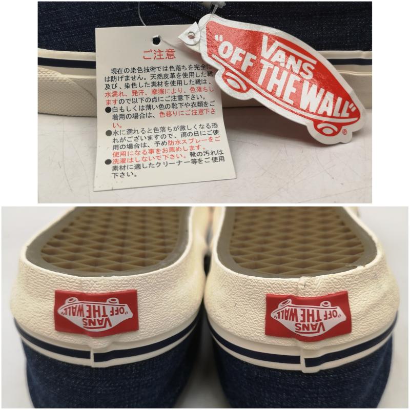 バンズ VANS スニーカー スニーカー V95CL RANCH SLIP ON スリッポン ボア デニム スニーカー 28.0cm インディゴ / インディゴ / Indigo メンズ USED 古着 中古 50147847