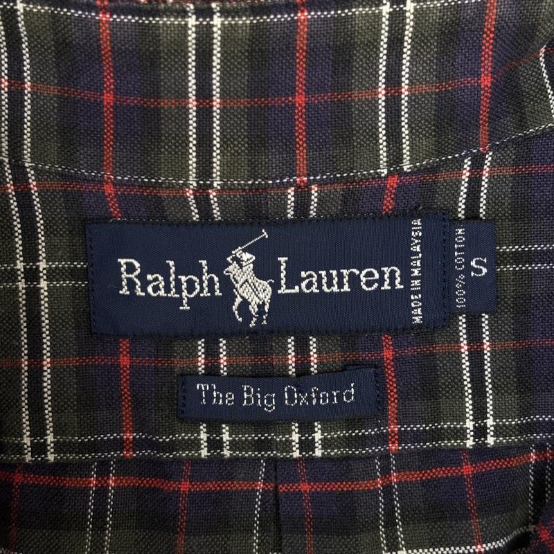 ラルフローレン RALPHLAUREN シャツ、ブラウス 長袖 The Big Oxford 90s ビッグ オックスフォード ボタンダウン チェック シャツ 裾ポニー 刺繍 ロゴ S チェック X ロゴ、文字 X 刺繍 マルチカラー / マルチカラー / multicolor メンズ USED 古着 中古 50147938