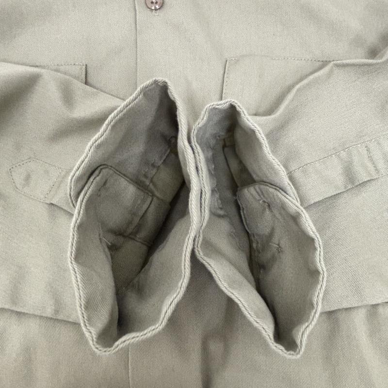 ディッキーズ Dickies シャツ、ブラウス 長袖 ワークシャツ 90s M カーキ / カーキ / khaki メンズ USED 古着 中古 50148470