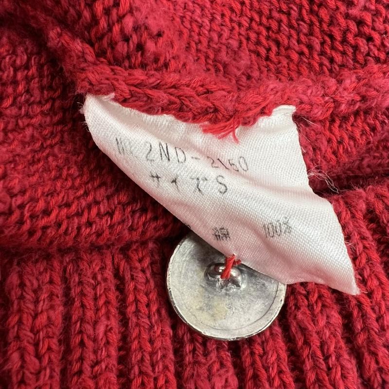 ヒステリックグラマー HYSTERIC GLAMOUR カーディガン 長袖 00s コットン ニット カーディガン y2k S 赤 / レッド / red レディース USED 古着 中古 50148560
