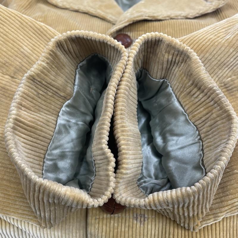 古着 USED ジャケット、上着 ジャンパー、ブルゾン ヴィンテージ Lakeland コーデュロイ レザートリム チョアランチコート くるみボタン じゃけっと 40 無地 マスタード / マスタード / メンズ USED 古着 中古 50148730