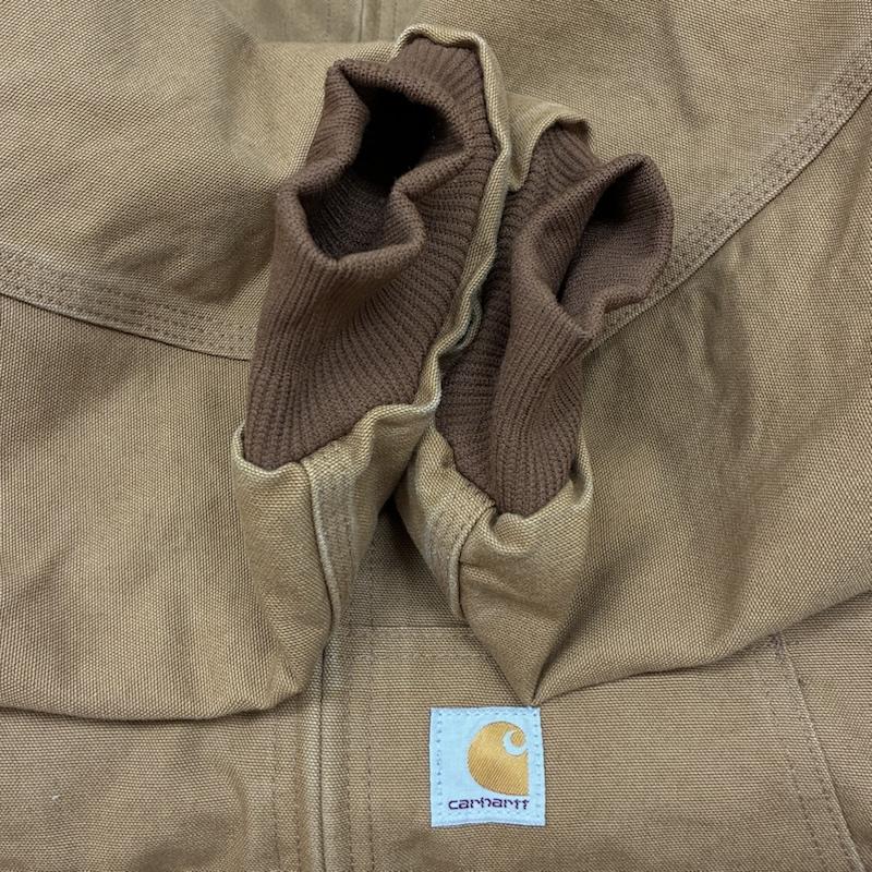 カーハート Carhartt ジャケット、上着 ジャンパー、ブルゾン USA製 キルティング フランネル ライナー ダック アクティブ ジャケット J140-BRN 4XL - メンズ USED 古着 中古 50148998