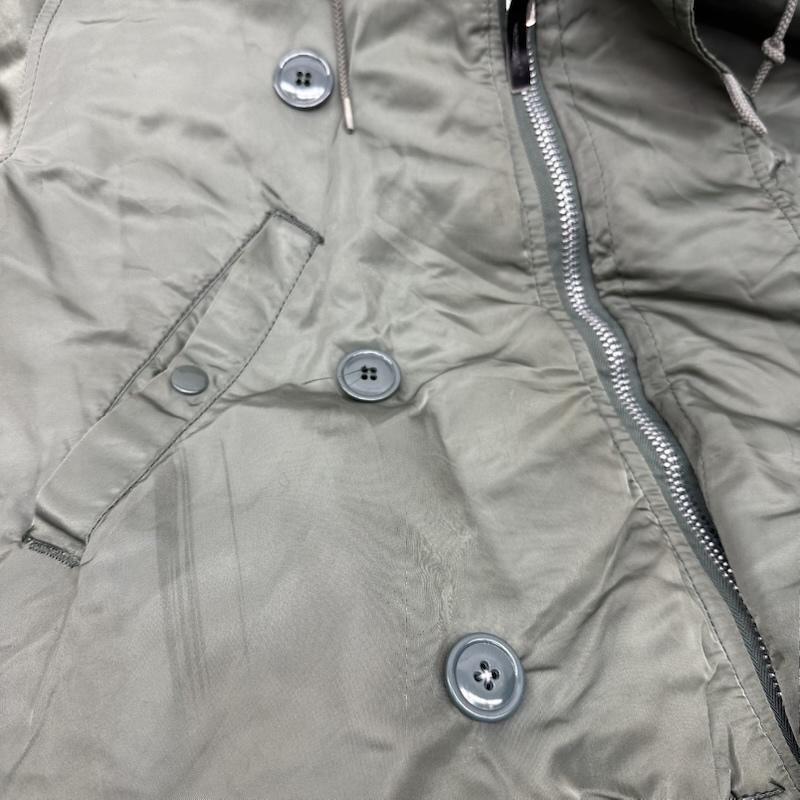 アルファ インダストリー Alpha Industries ジャケット、上着 フライトジャケット 80s USA製 N-2B フード ファー フライト ジャケット IDEAL 1615-573-8335 M カーキオリーブ / カーキオリーブ / メンズ USED 古着 中古 50149090
