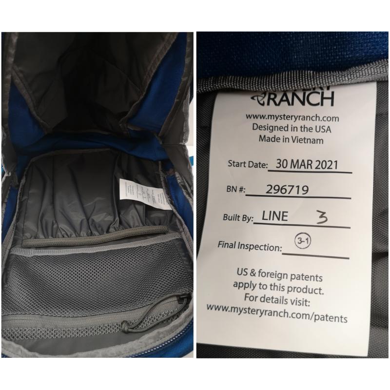 ミステリーランチ MYSTERY RANCH リュックサック、デイパック リュックサック、デイバッグ 24ss スカイライン17 スプラッシュ SKYLINE 17 バックパック - 青 / ブルー / blue メンズ USED 古着 中古 50149120