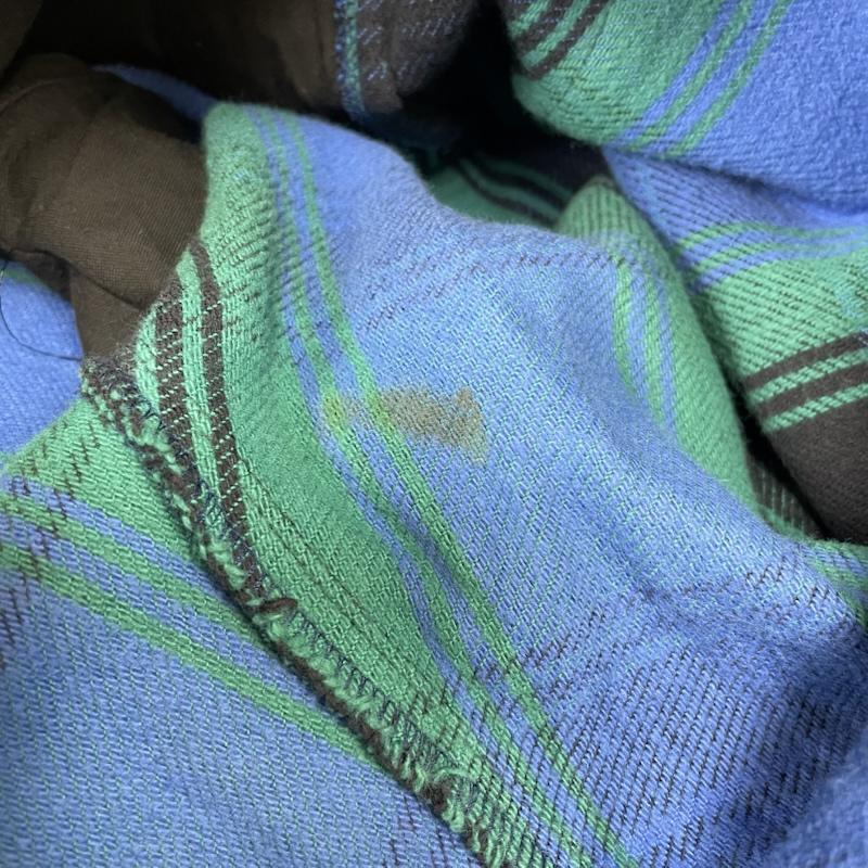 アンユーズド UNUSED パンツ ワークパンツ、ペインターパンツ 21AW CHECK PANTS ブルーオンブレ チェック柄 ボタンフライ uw0991 3 チェック 青 / ブルー / blue X 緑 / グリーン / green メンズ USED 古着 中古 50149123