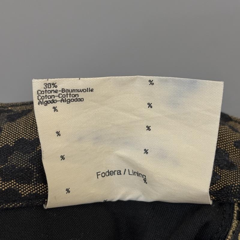 フェンディ FENDI スカート ひざ丈スカート レオパード ひざ下 台形 スカート 28 ヒョウ柄・レオパード柄 X ロゴ、文字 レディース USED 古着 中古 50149377