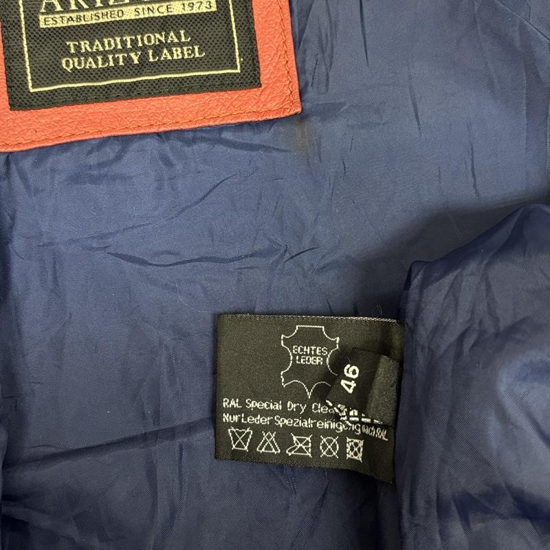 アリゾナ ARIZONA ジャケット、上着 レザージャケット XLAND シングル ライダース レーシング レザー ジャケット 46 メンズ USED 古着 中古 50149465