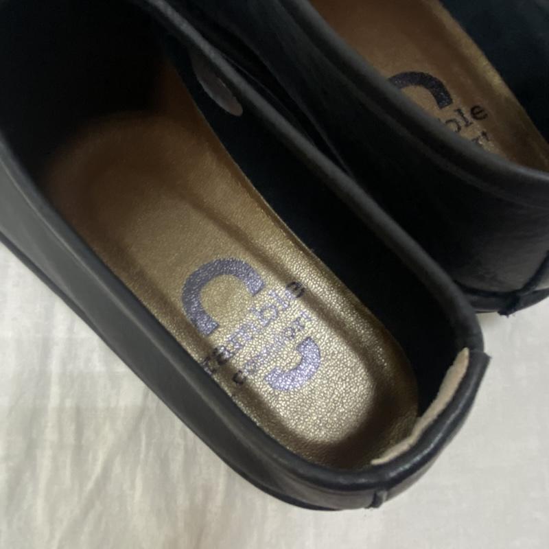 古着 USED スリッポン スリッポン ramble comfort(ランブルコンフォート)オイルシュリンク レザー フラット シューズ black 23cm 日本製 23.0cm 無地 黒 / ブラック / black レディース USED 古着 中古 50149476
