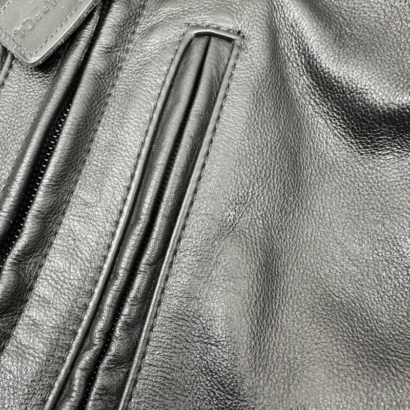 ヴァンソン VANSON ジャケット、上着 レザージャケット Buell シングル ライダース レザー ジャケット - 黒 / ブラック / black メンズ USED 古着 中古 50149516