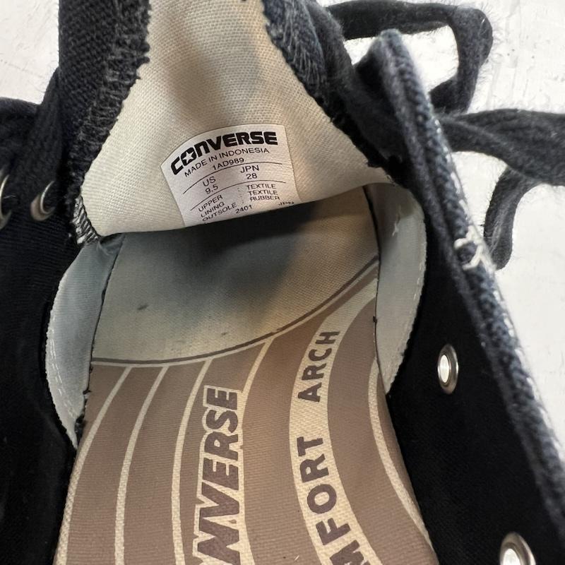 コンバースアディクト CONVERSE ADDICT スニーカー スニーカー CHUCK TAYLOR CANVAS OX 1AD989 チャックテイラー ビブラムソール 28.0cm 黒 / ブラック / black メンズ USED 古着 中古 50149998