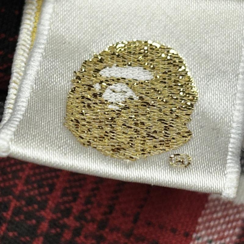 アベイシングエイプ A BATHING APE シャツ、ブラウス 長袖 長袖シャツ チェックシャツ S チェック 赤 / レッド / red メンズ USED 古着 中古 50150026
