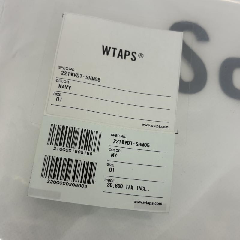 ダブルタップス WTAPS シャツ、ブラウス 長袖 ロングスリーブシャツ フランネル 221WVDT-SHM05 オーバーサイズシルエット 1 紺 / ネイビー / navy メンズ USED 古着 中古 50150050