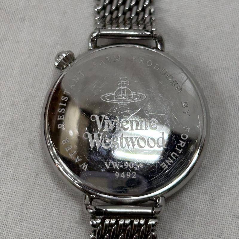 ヴィヴィアンウエストウッド Vivienne Westwood 腕時計 アナログ(クォーツ式) オーブ ステンレススチール シルバー VW-9034 - 黒 / ブラック / black X 銀 / シルバー / silver color レディース USED 古着 中古 50150054