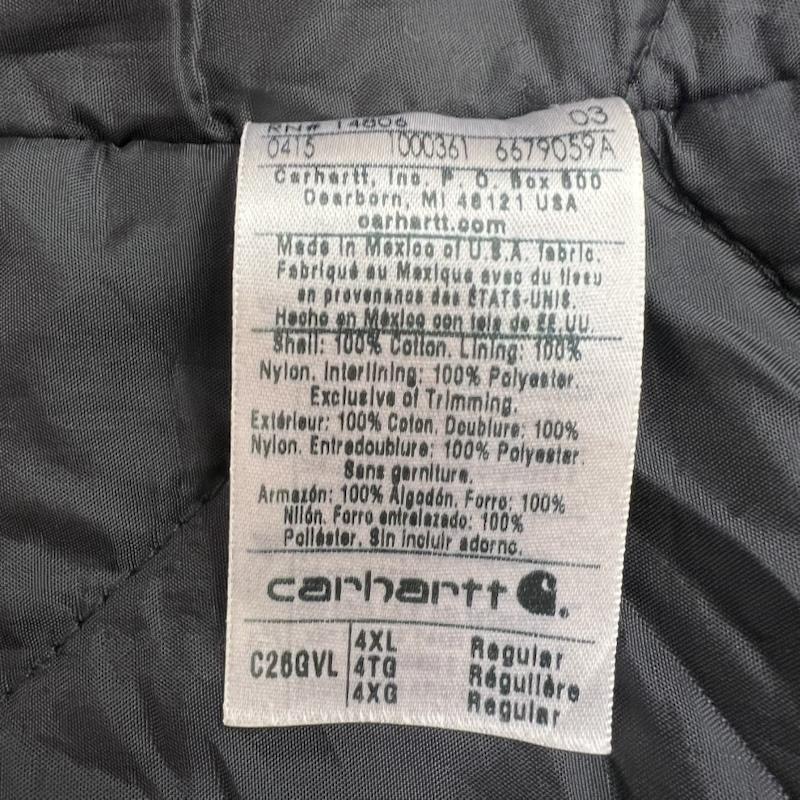 カーハート Carhartt ジャケット、上着 ジャンパー、ブルゾン C26 トラディショナルコート ダック ワークジャケット 4XL - 灰 / グレー / gray メンズ USED 古着 中古 50150494