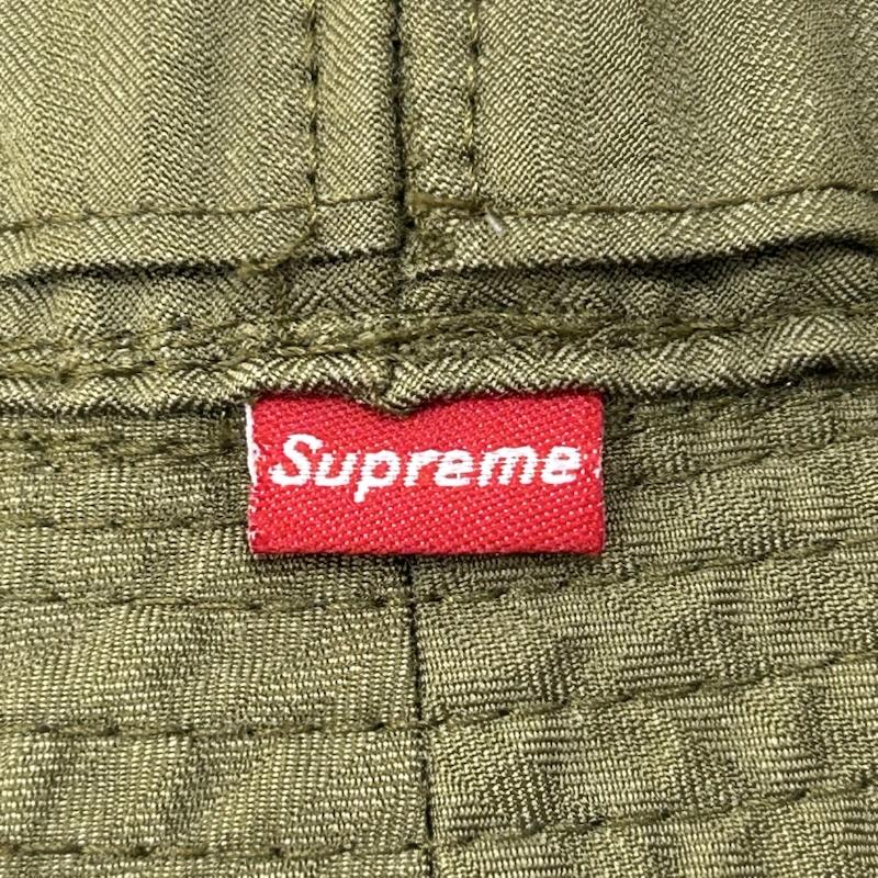 シュプリーム Supreme 帽子 ハット VIntage supreme サファリハット バケットハット オリーブグリーン - ワンポイント オリーブグリーン / オリーブグリーン / メンズ USED 古着 中古 50150587