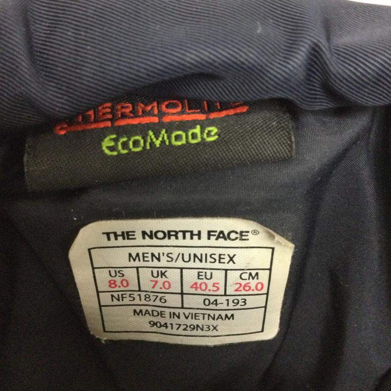 ザノースフェイス THE NORTH FACE ブーツ ショートブーツ THE NORTH FACE 9041729N3X NuptseBootie ヌプシブーツ シューズ THEMOLITE 26.0cm 無地 黒 / ブラック / black メンズ USED 古着 中古 50150663