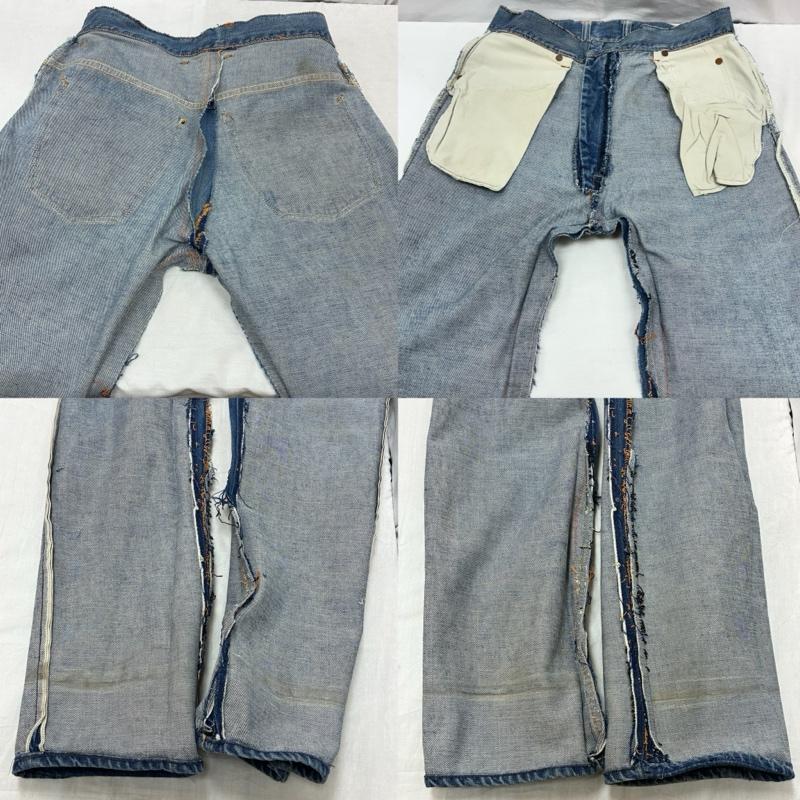 ヴィンテージ VINTAGE パンツ デニム、ジーンズ 50s 60s KSKジッパー セルビッチ ヴィンテージ ジーンズ デニムパンツ - メンズ USED 古着 中古 50150787