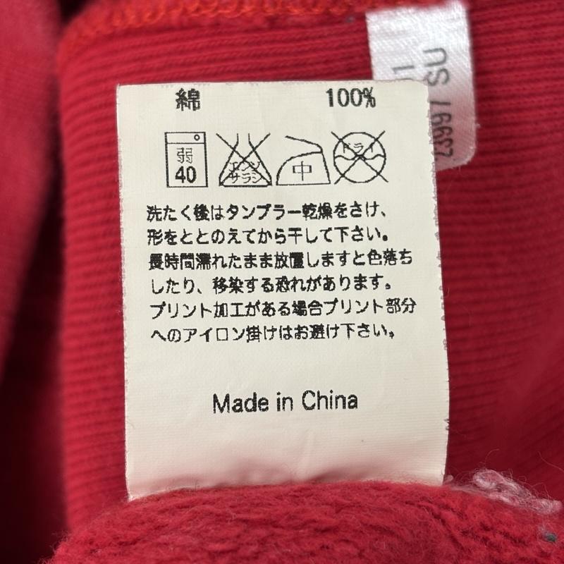 アップルバム APPLEBUM パーカー 長袖 ロゴ 刺繍 サイドリブ プルオーバー フーディ スウェット パーカー M 赤 / レッド / red メンズ USED 古着 中古 50150958