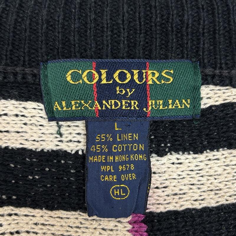 古着 USED ニット、セーター 長袖 ALEXANDER JURIAN アレキサンダージュリアン 90年代 ビンテージ コットン リネン ニット セーター L メンズ USED 古着 中古 50150971