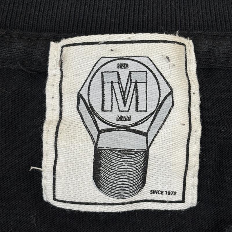 古着 USED Tシャツ 半袖 M&M CUSTOM PERFORMANCE エムアンドエム ロゴ プリント 刺繍 半袖 Tシャツ M 黒 / ブラック / black メンズ USED 古着 中古 50151013