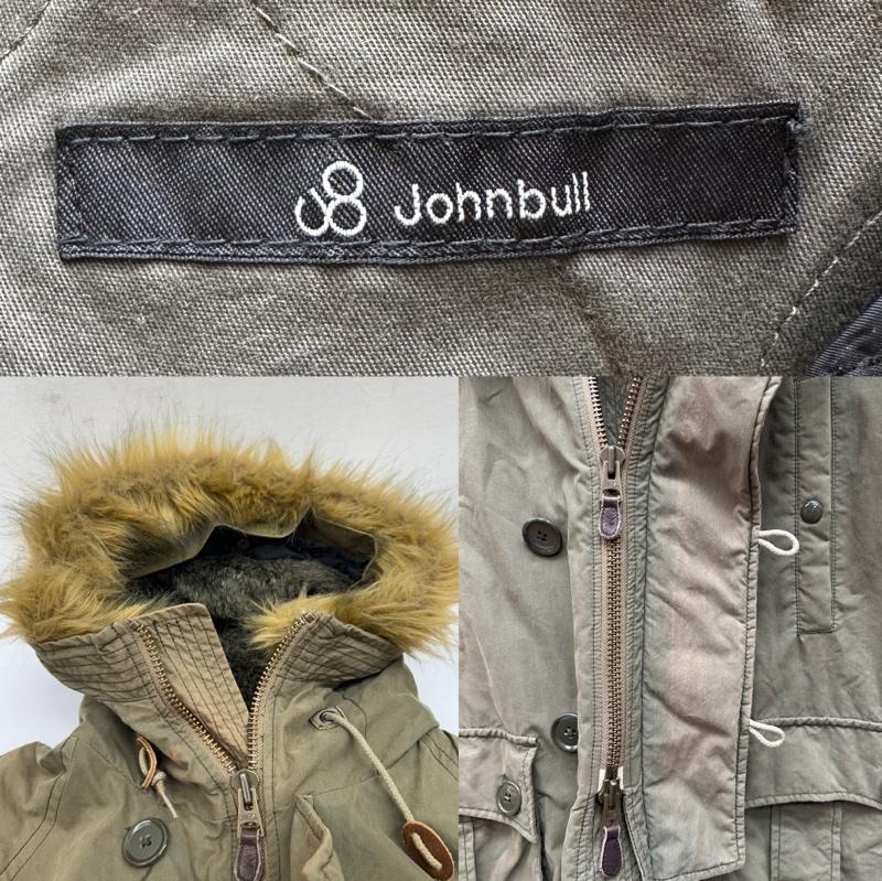 ジョンブル Johnbull コート コート一般 フード ファー モッズ コート 16271SHK M カーキオリーブ / カーキオリーブ / メンズ USED 古着 中古 50151050