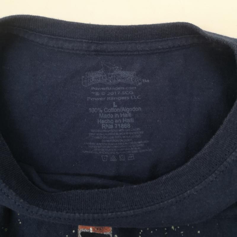 古着 USED Tシャツ 半袖 90s アメリカ版 戦隊 シリーズ パワーレンジャー Tシャツ L 紺 / ネイビー / navy メンズ USED 古着 中古 50151096