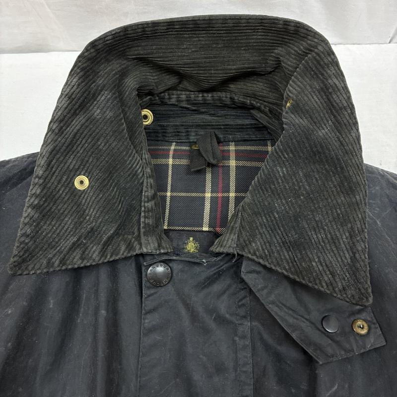 バーブァー Barbour ジャケット、上着 ジャンパー、ブルゾン 80s 3ワラント 88年製 A205 BORDER JACKET ワックス オイルドジャケット 36 チャコールグレー / チャコールグレー / メンズ USED 古着 中古 50151227