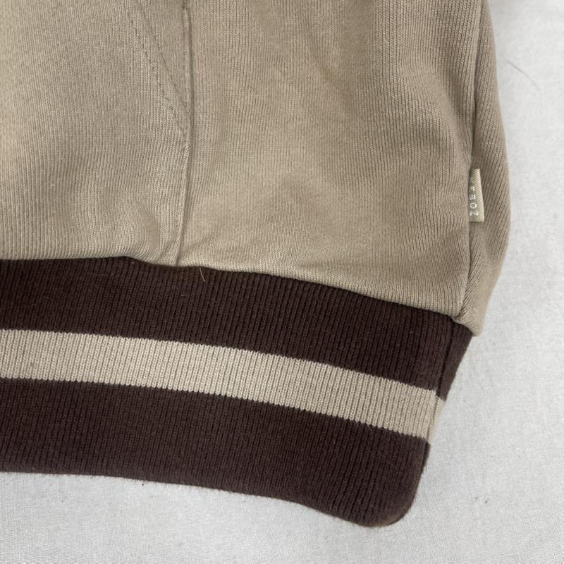 ケボズ KEBOZ パーカー 長袖 2LINE ライン SWEAT PULLOVER オーバーサイズ パーカー XXL 茶 / ブラウン / brown メンズ USED 古着 中古 50151228