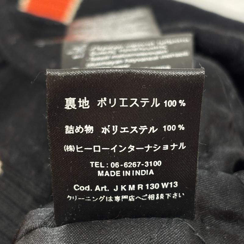 フランクリンマーシャル FRANKLIN&MARSHALL ジャケット、上着 ジャンパー、ブルゾン エンブレム ロゴ 刺繍 ウール レザー コンビ スタジャン バーシティ ジャケット M 黒 / ブラック / black X 橙 / オレンジ / orange メンズ USED 古着 中古 50151323