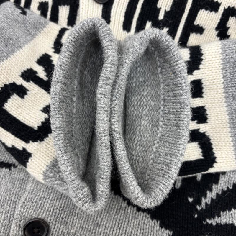 ワコマリア WACKO MARIA ジャケット、上着 ジャンパー、ブルゾン カウチン ニット セーター24AW COWICHAN SWEATER ハイタイムス 総柄 HIGHTIMES-WM-KN04 L 灰 / グレー / gray メンズ USED 古着 中古 50151412