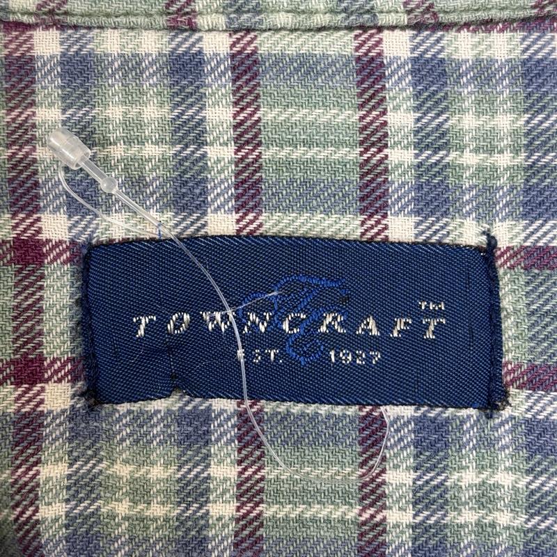 タウンクラフト TOWNCRAFT シャツ、ブラウス 長袖 90s ロングスリーブ チェック フランネル シャツ ヴィンテージ - チェック メンズ USED 古着 中古 50151660