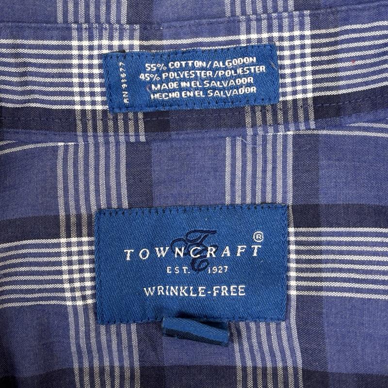 タウンクラフト TOWNCRAFT シャツ、ブラウス 長袖 90s ロングスリーブ ボタンダウン チェック シャツ ヴィンテージ L チェック メンズ USED 古着 中古 50151661