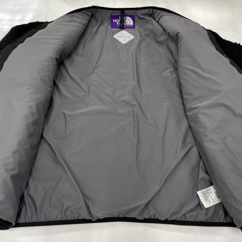 ザノースフェイス THE NORTH FACE トップス トップス パープルレーベル ウール ボア フリース フィルド カーディガン GORE-TEX ゴアテックス 2WAY NA2250N L ワンポイント X ロゴ、文字 X 刺繍 黒 / ブラック / black X 白 / ホワイト / white メンズ USED 古着 中古 50151911