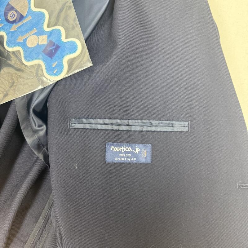 ノーティカ NAUTICA ジャケット、上着 ジャケット、ブレザー 3B 金ボタン ブレザー テーラード ジャケット ワッペン付き 221-1528 M 紺 / ネイビー / navy メンズ USED 古着 中古 50151918