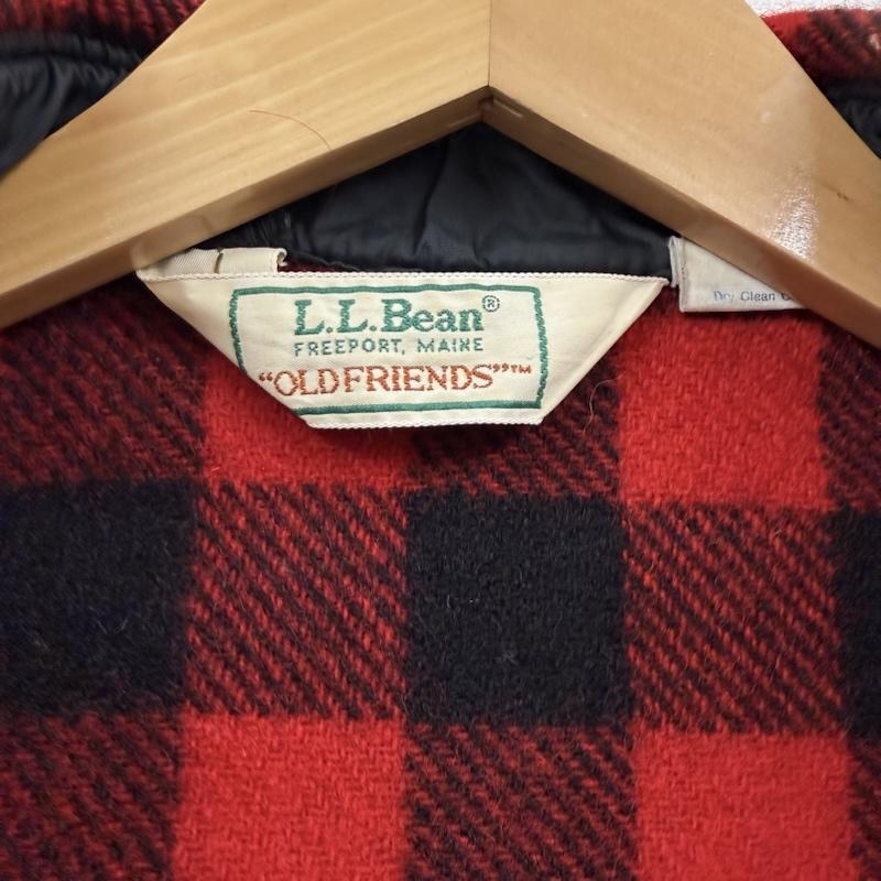 エルエルビーン L.L.Bean トップス トップス 80s 90s 1632 USA製 ブロック バッファロー チェック ウール シャツ ジャケット M 黒 / ブラック / black X 赤 / レッド / red メンズ USED 古着 中古 50151955