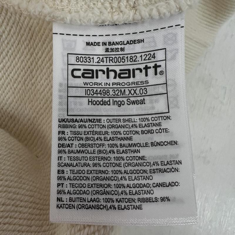 カーハート ダブリューアイピー Carhartt WIP トップス トップス ハートロゴ プルオーバー スウェット パーカー クリーム S メンズ USED 古着 中古 50152158