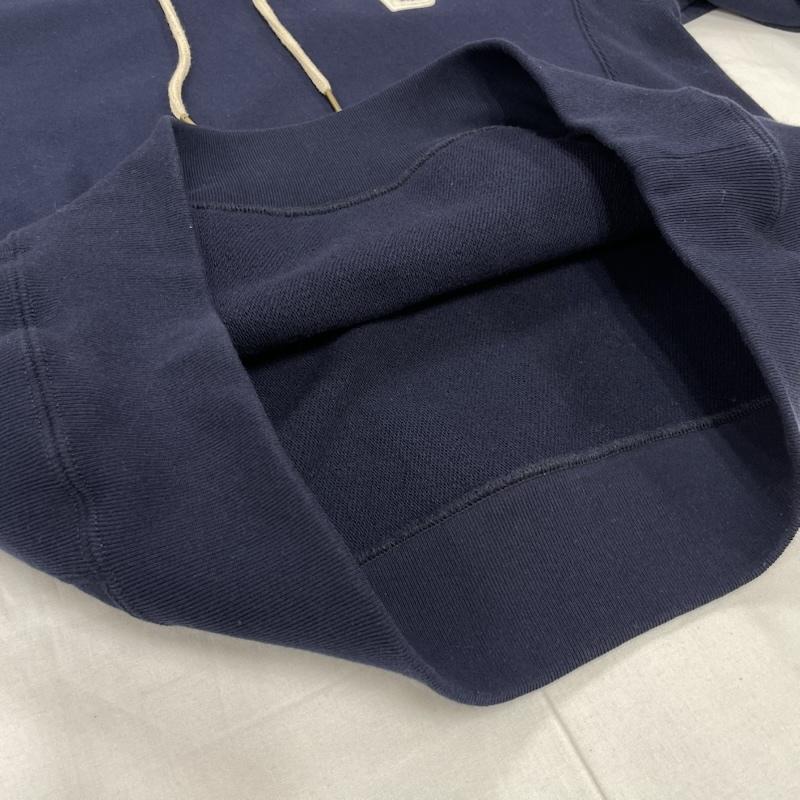 ブルックス ブラザーズ BROOKS BROTHERS トップス トップス BB ロゴ プルオーバー スウェット パーカー フーディー ワッペン サガラ刺繍 ユニセックス L 無地 紺 / ネイビー / navy メンズ USED 古着 中古 50152188
