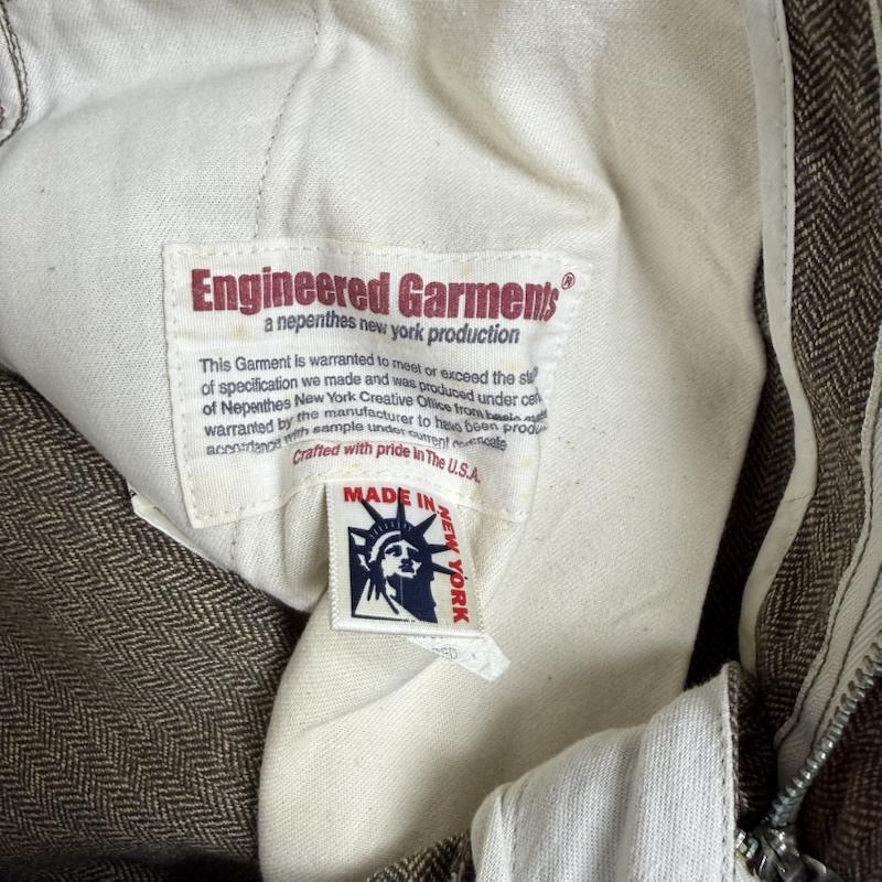 エンジニアードガーメンツ Engineered Garments ボトムス ボトムス ヘリンボーン パンツ USA製 ワーク ミリタリーパンツ 30インチ 茶 / ブラウン / brown X ベージュ / ベージュ / beige メンズ USED 古着 中古 50152296