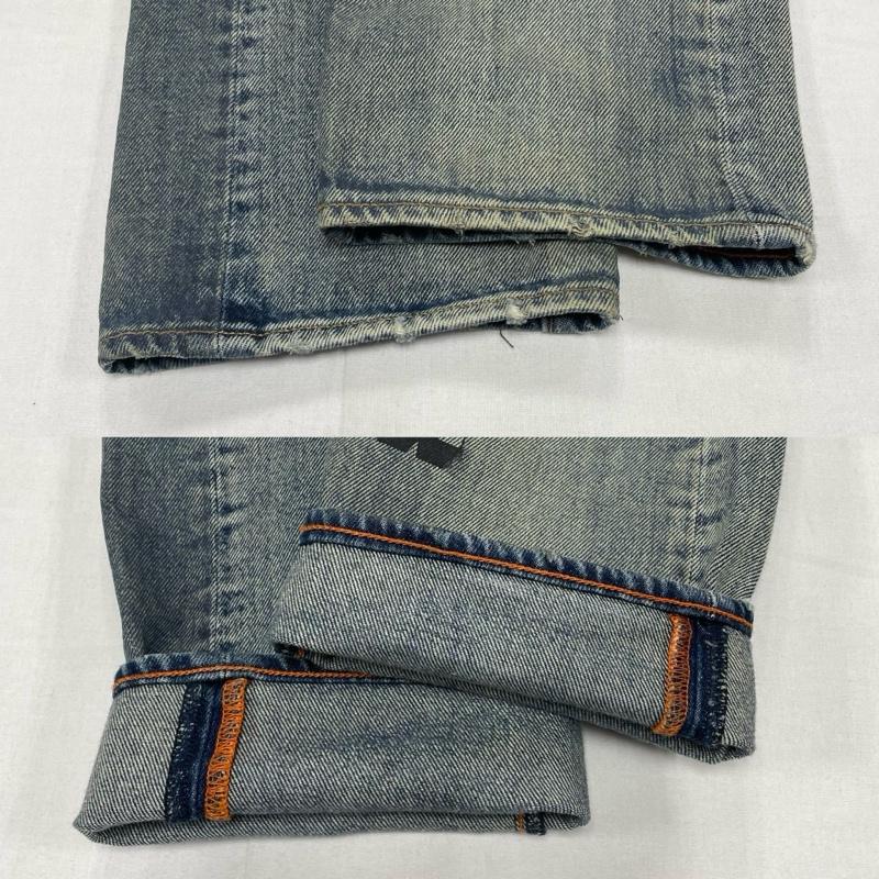 リーバイス Levi s ボトムス ボトムス 501 デニム ジーンズ Heron Preston コラボ ペイント 加工 ボタンフライ W28L32 28インチ ロゴ、文字 X プリント X ダメージ加工 マルチカラー / マルチカラー / multicolor メンズ USED 古着 中古 50152370