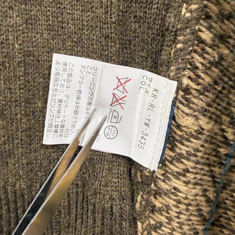 ラルフローレン RALPHLAUREN トップス トップス 00s ヘリンボーン ウール ニット ベスト M 茶 / ブラウン / brown メンズ USED 古着 中古 50152444