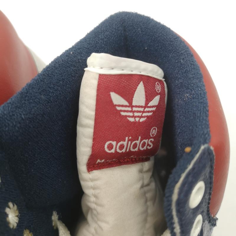 アディダス adidas シューズ シューズ 80s デッドストック 観賞用 centennial センテニアル フランス製 スニーカー US:7.5 白 / ホワイト / white X 赤 / レッド / red X 紺 / ネイビー / navy メンズ USED 古着 中古 50152551